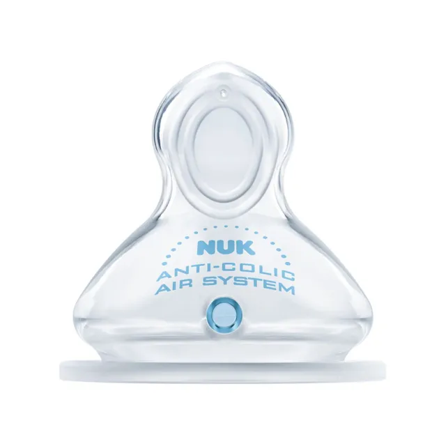NUK First Choice+ Flow Control tettarella silicone 6-18 mesi 2 pz