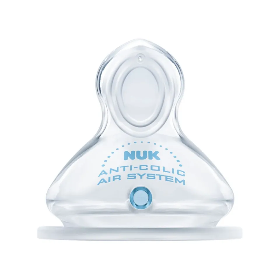 NUK First Choice+ Flow Control tettarella silicone 6-18 mesi 2 pz