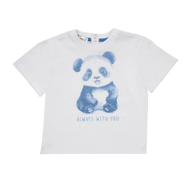 Toys Center Baby t-shirt bimbo bianca panda jersey