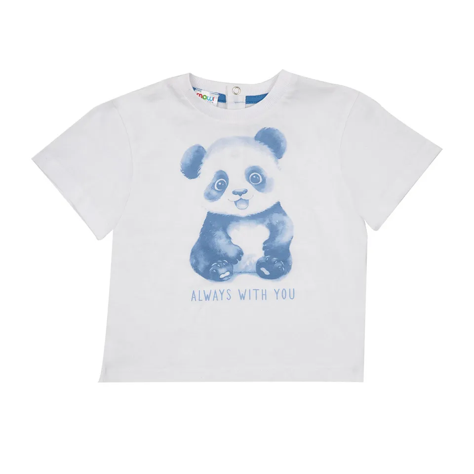 Toys Center Baby t-shirt bimbo bianca panda jersey