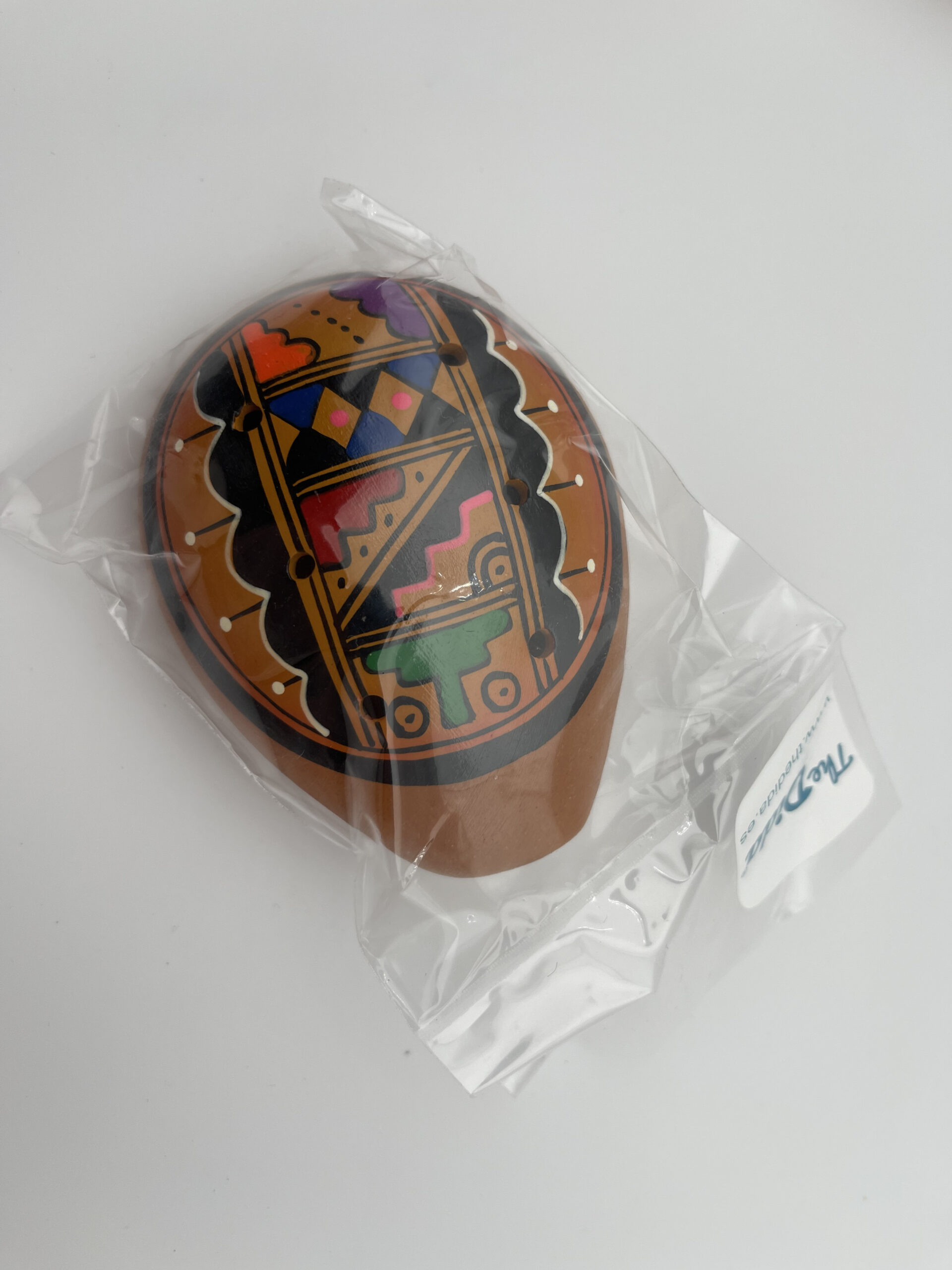 The Dida Ovale Ocarina Terracotta Uccelli Decorata