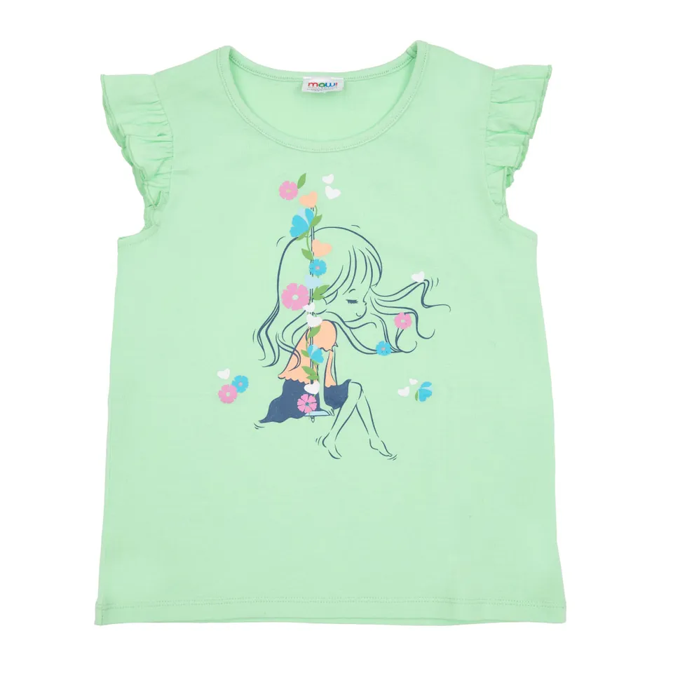 Toys Center Baby Altalena canottiera bimba verde stampa