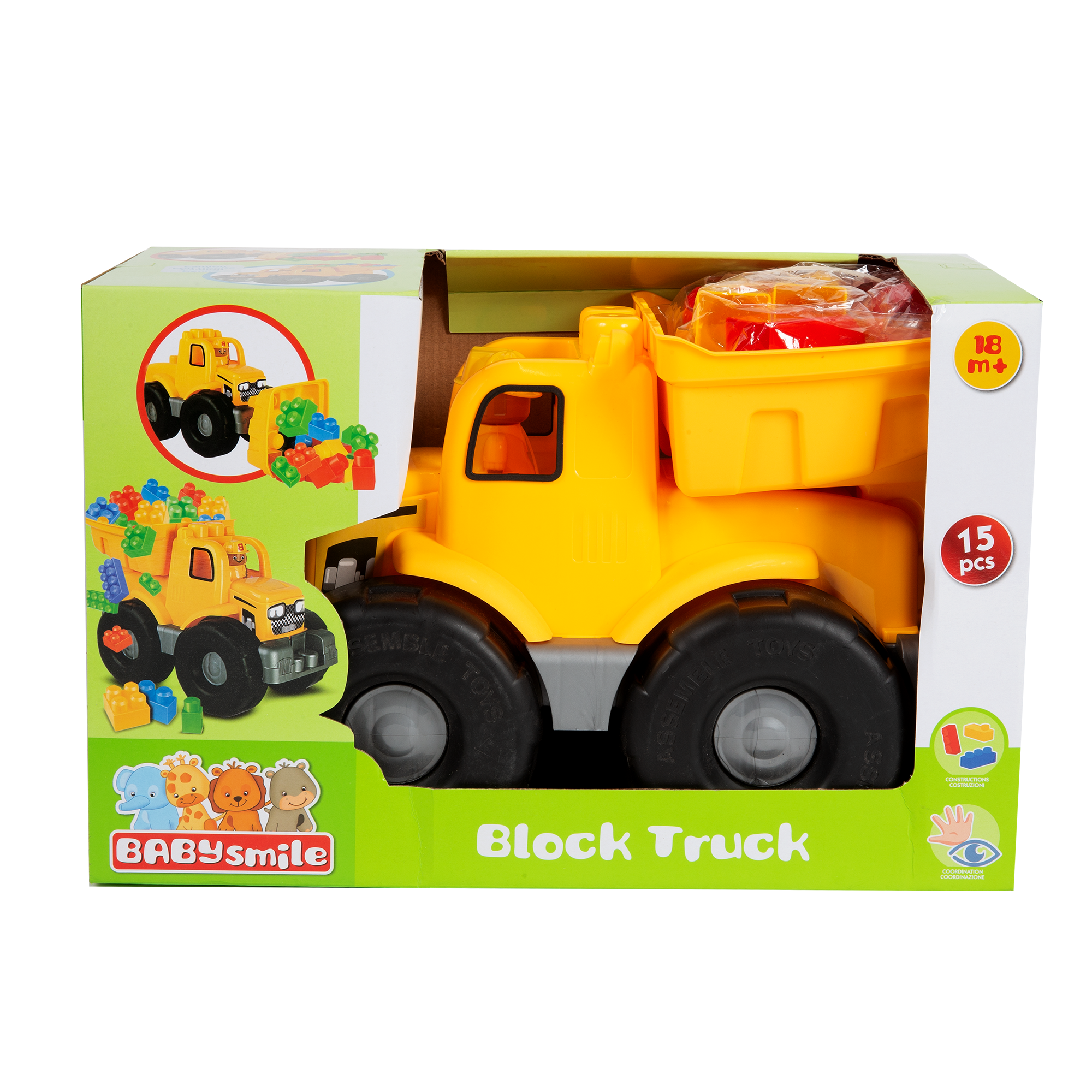 Toys Center Baby Camioncini con blocchi costruzioni 15 pezzi