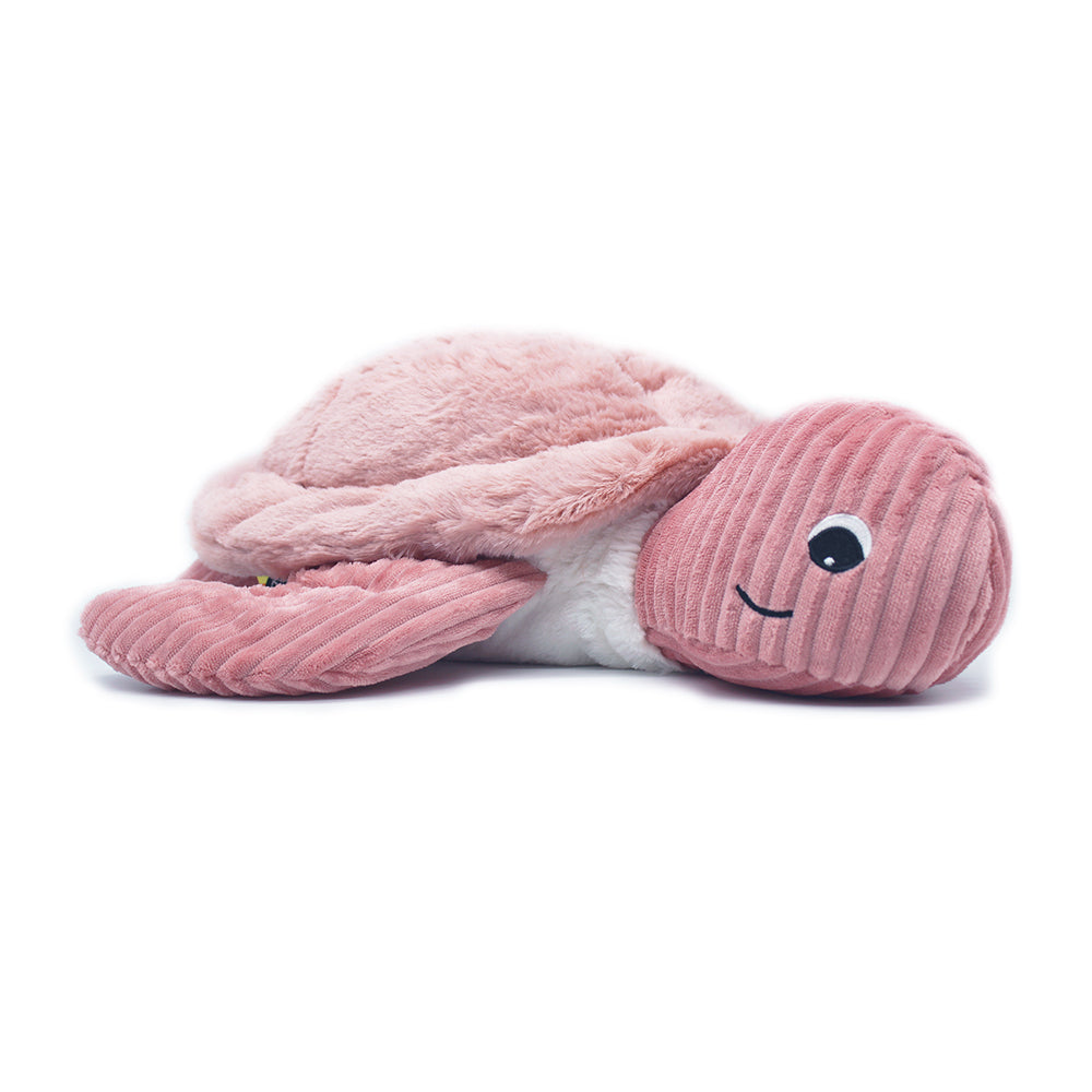 Les Deglingos Ptipotos Sauvenou peluche tartaruga rosa 50 cm
