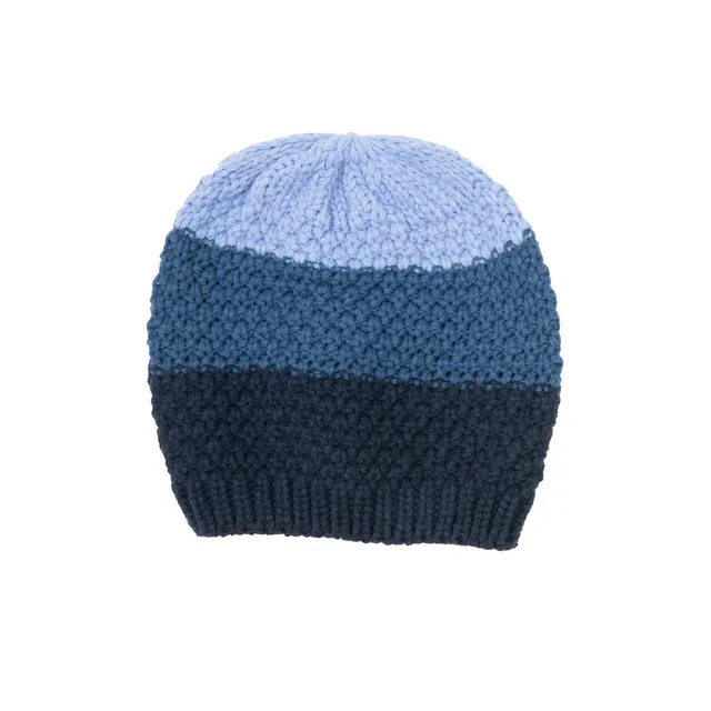 Toys Center Baby cappello tricot bimbo blu tricolore
