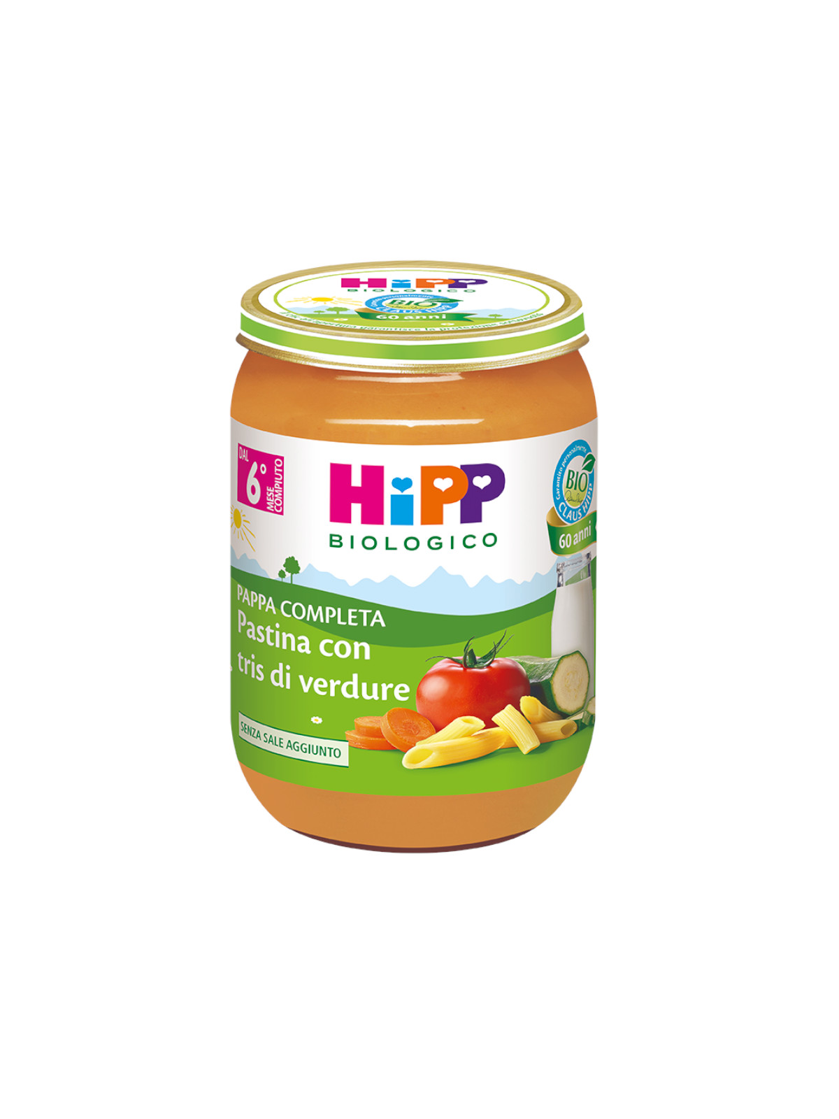 HiPP pappa pronta pastina tris verdure 190 g 6 mesi