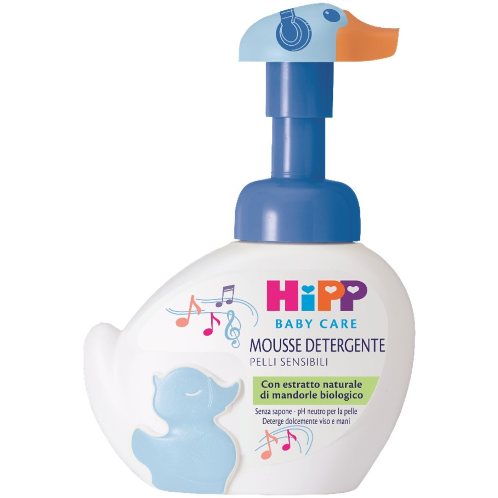 Hipp mousse detergente paperella azzurra 250ml mandorle bio