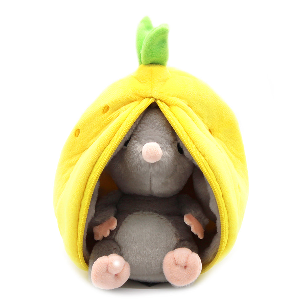 Les Deglingos Flipetz Rocket Peluche Topo Limone Reversibile