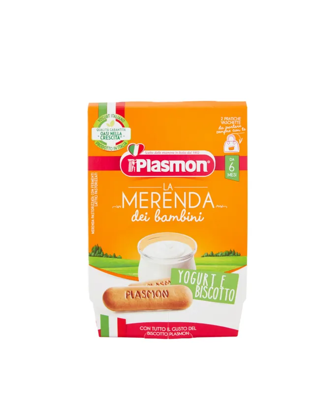 Plasmon Sapori di Natura Merenda Yogurt Biscotto 2x120 g