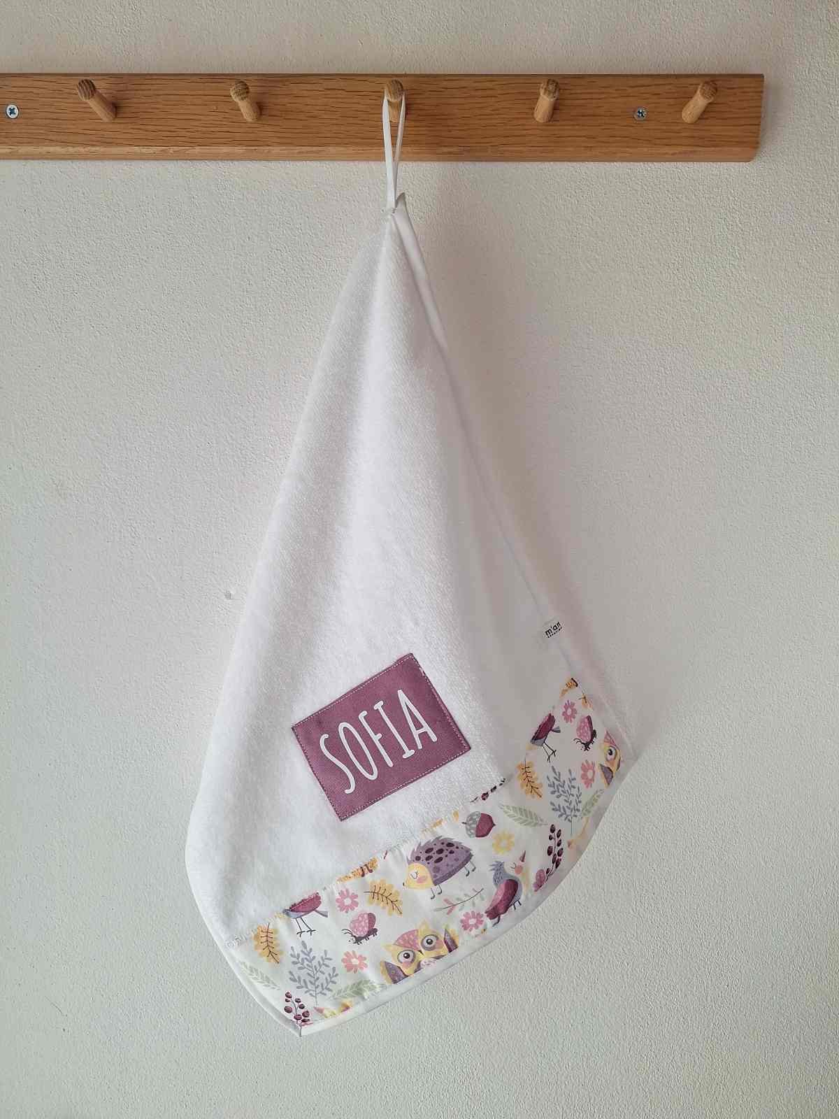 M'Amélie Creations Asciugamano Asilo Personalizzato Spugna Bambù