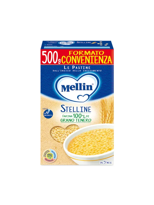 Mellin Stelline pastina 500 g dal 5° mese