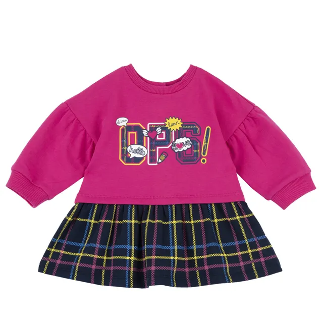 Chicco Vestito Neonata Maniche Lunghe in Felpa