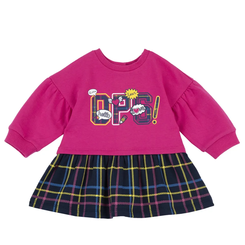 Chicco Vestito Neonata Maniche Lunghe in Felpa