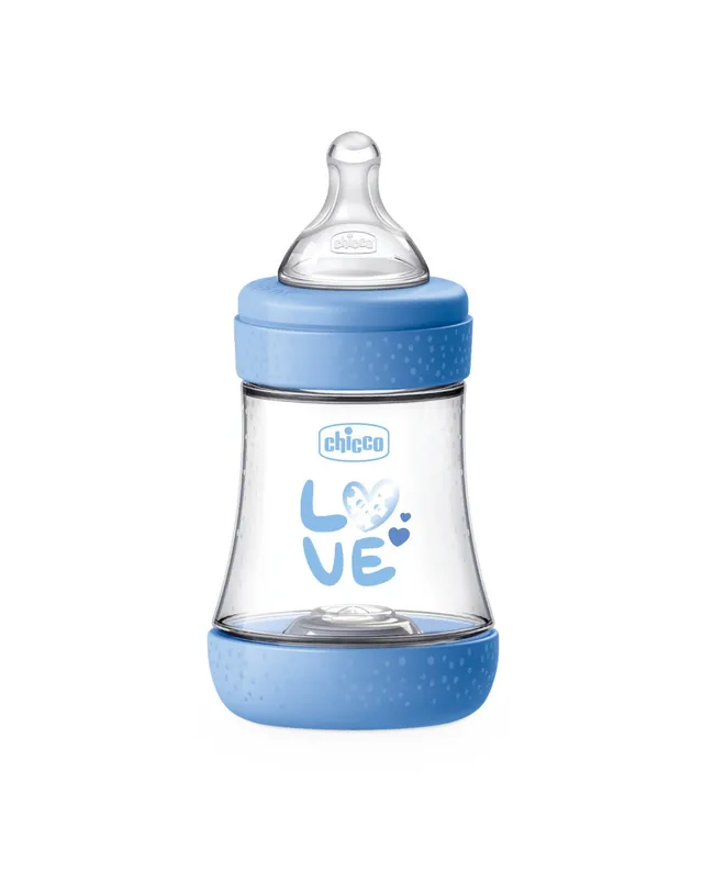 Chicco Perfect 5 biberon azzurro 150 ml silicone anticolica