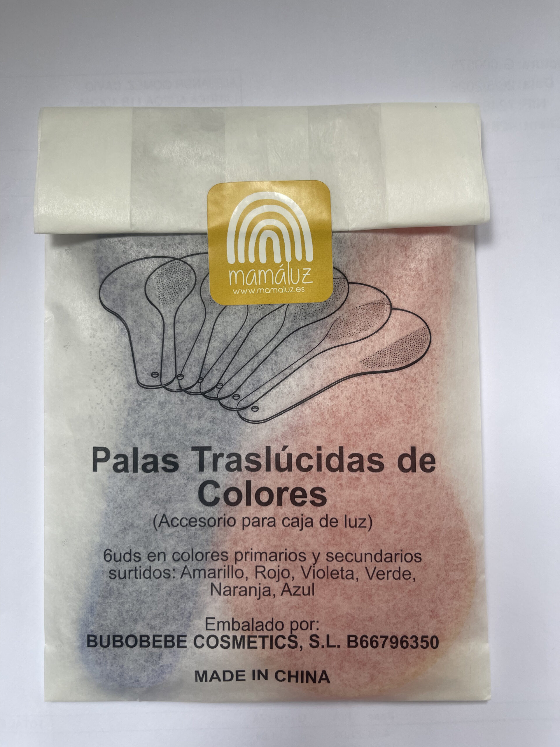 The Dida palette colorate trasparenti gioco sensoriale