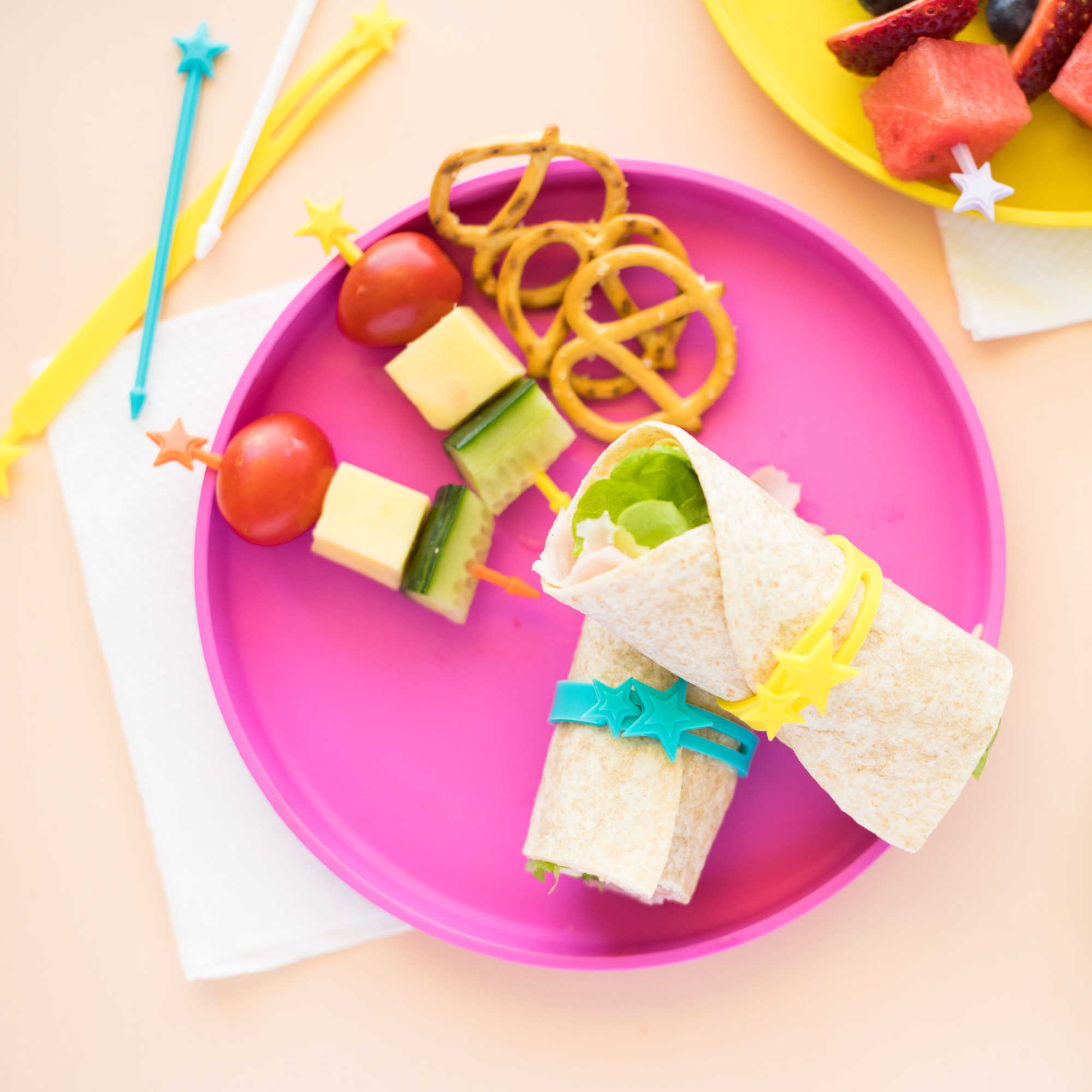 Lunch Punch Wrap fascette silicone gialle per wrap
