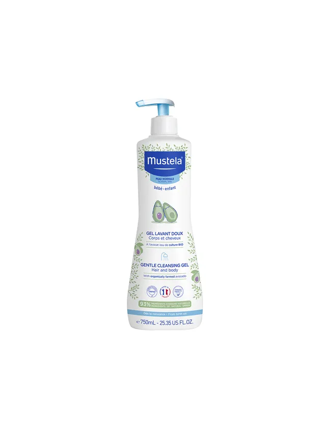 Mustela detergente delicato neonato 750ml pelle e capelli nascita