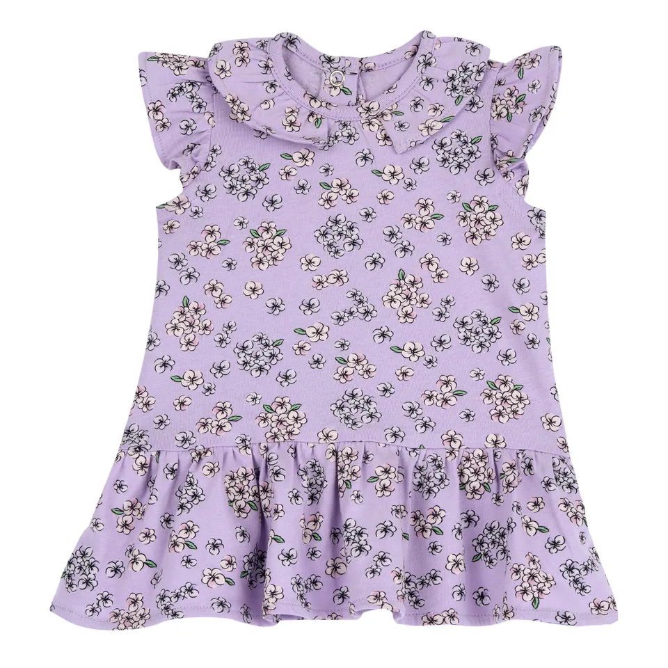 Chicco Vestito Bambina Maniche Corte Tessuto Leggero
