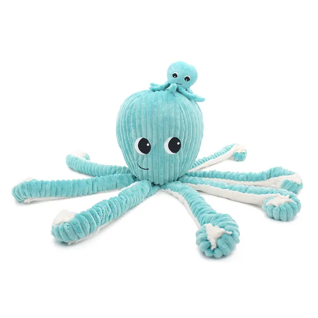 Les Déglingos Ptipotos Filou peluche polpo aqua mamma e bebè