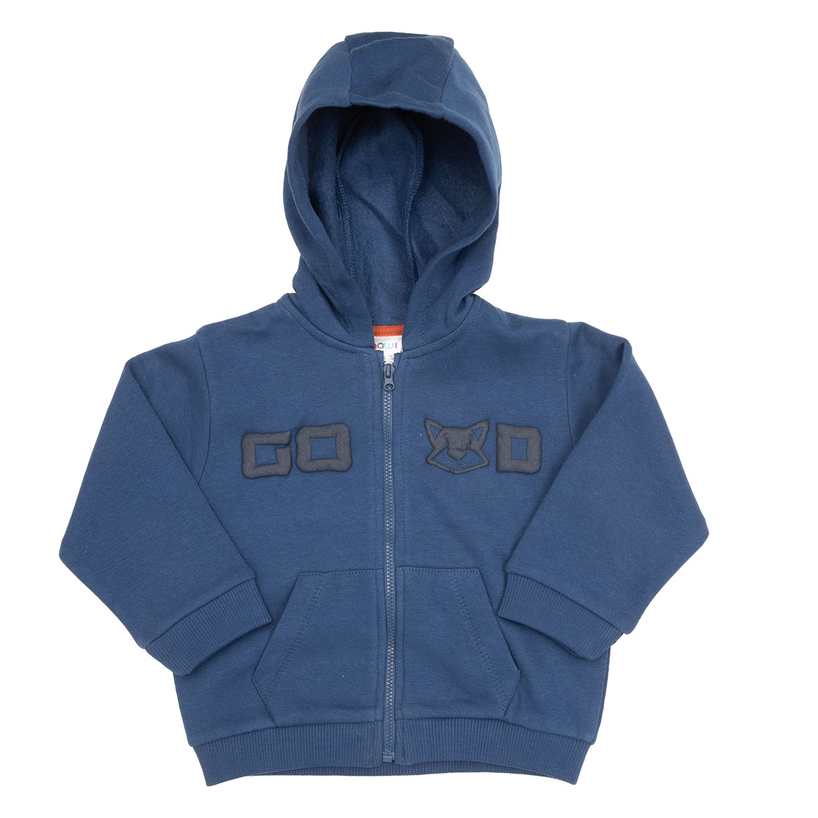 Toys Center Baby felpa zip cappuccio bimbo blu stampa
