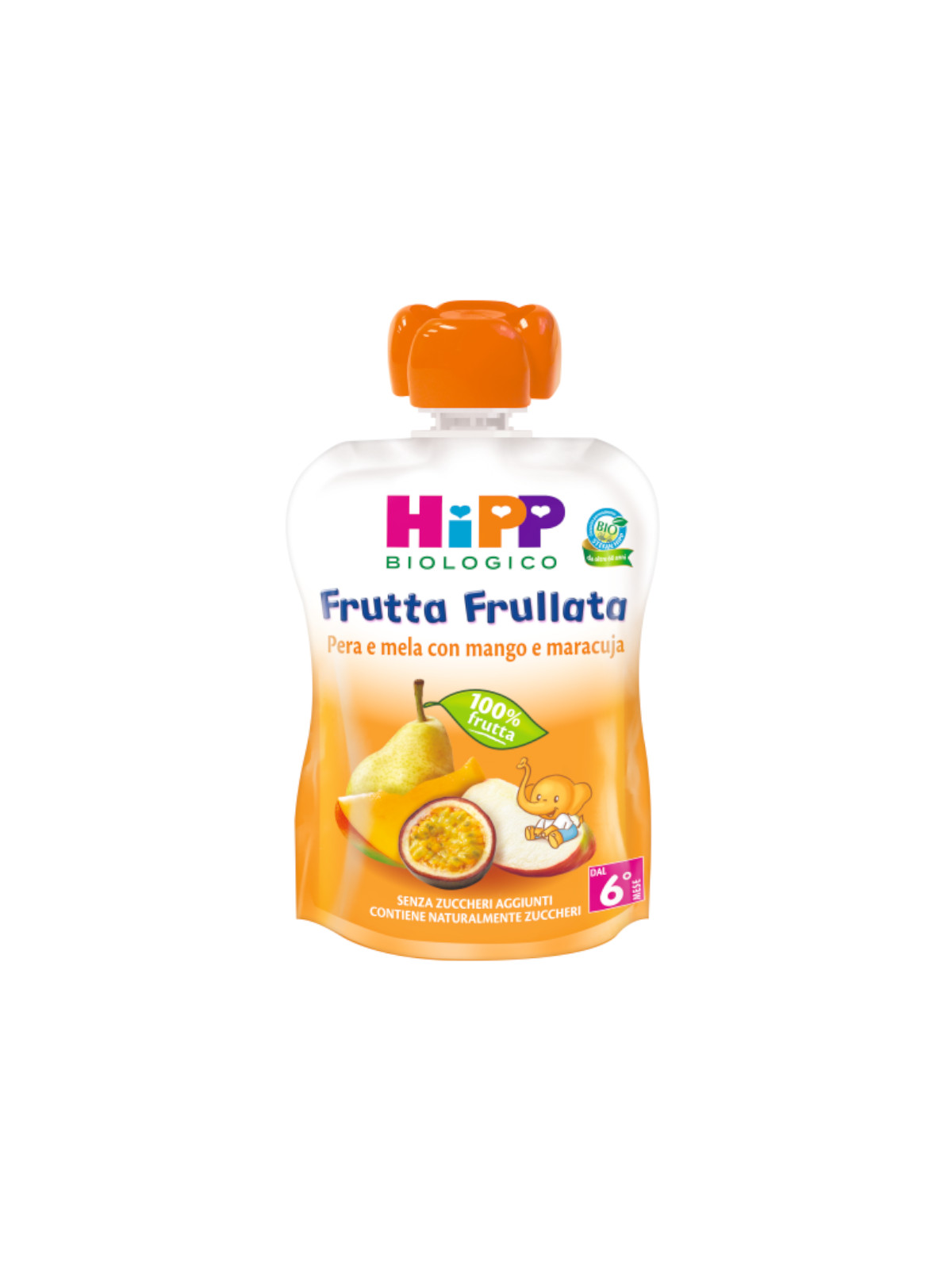 HiPP Frutta Frullata Pouch Pera Mela Mango 90 g