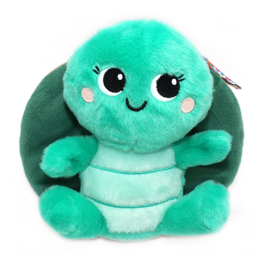 Les Déglingos Flipetz Corvet peluche tartaruga pesca reversibile