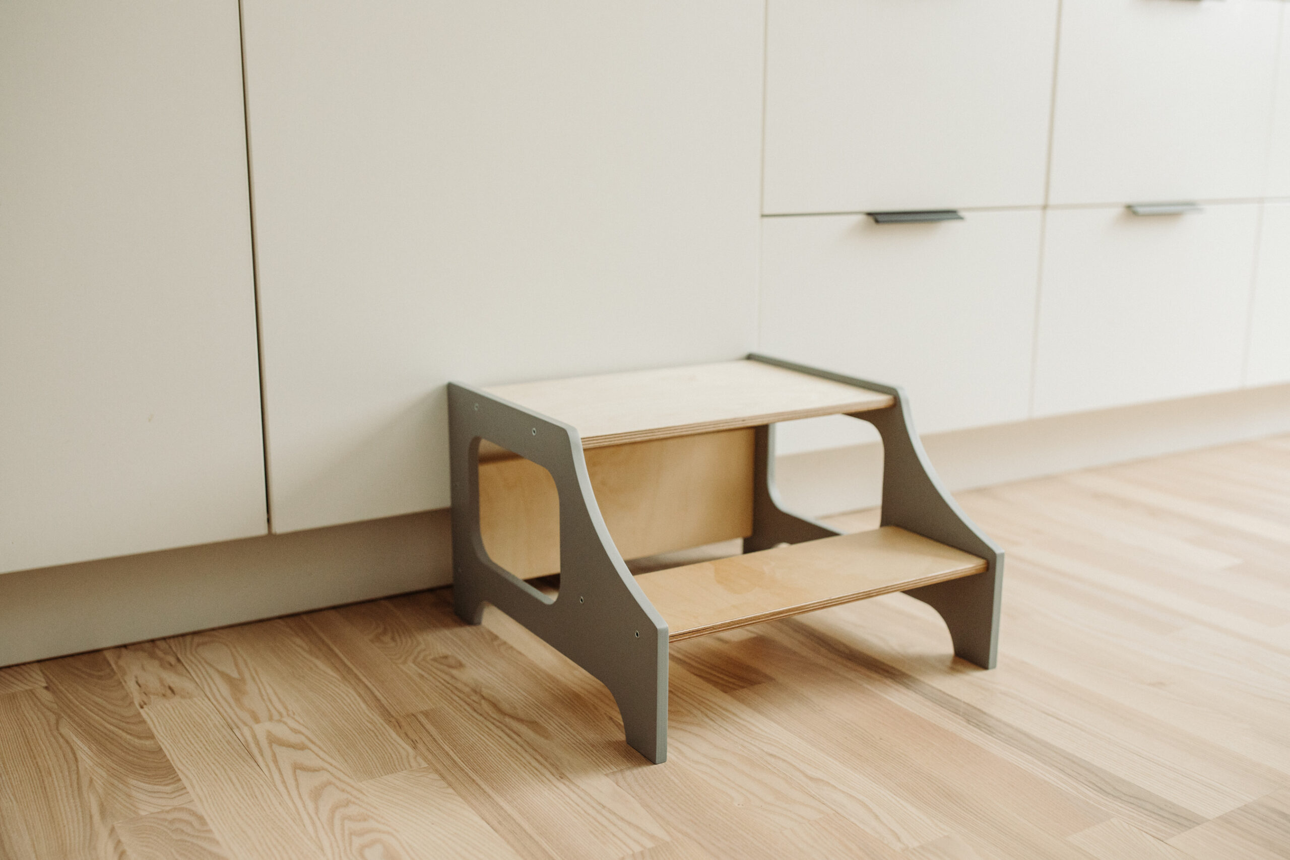 The Dida Scalino Montessori Legno Grigio Bambini