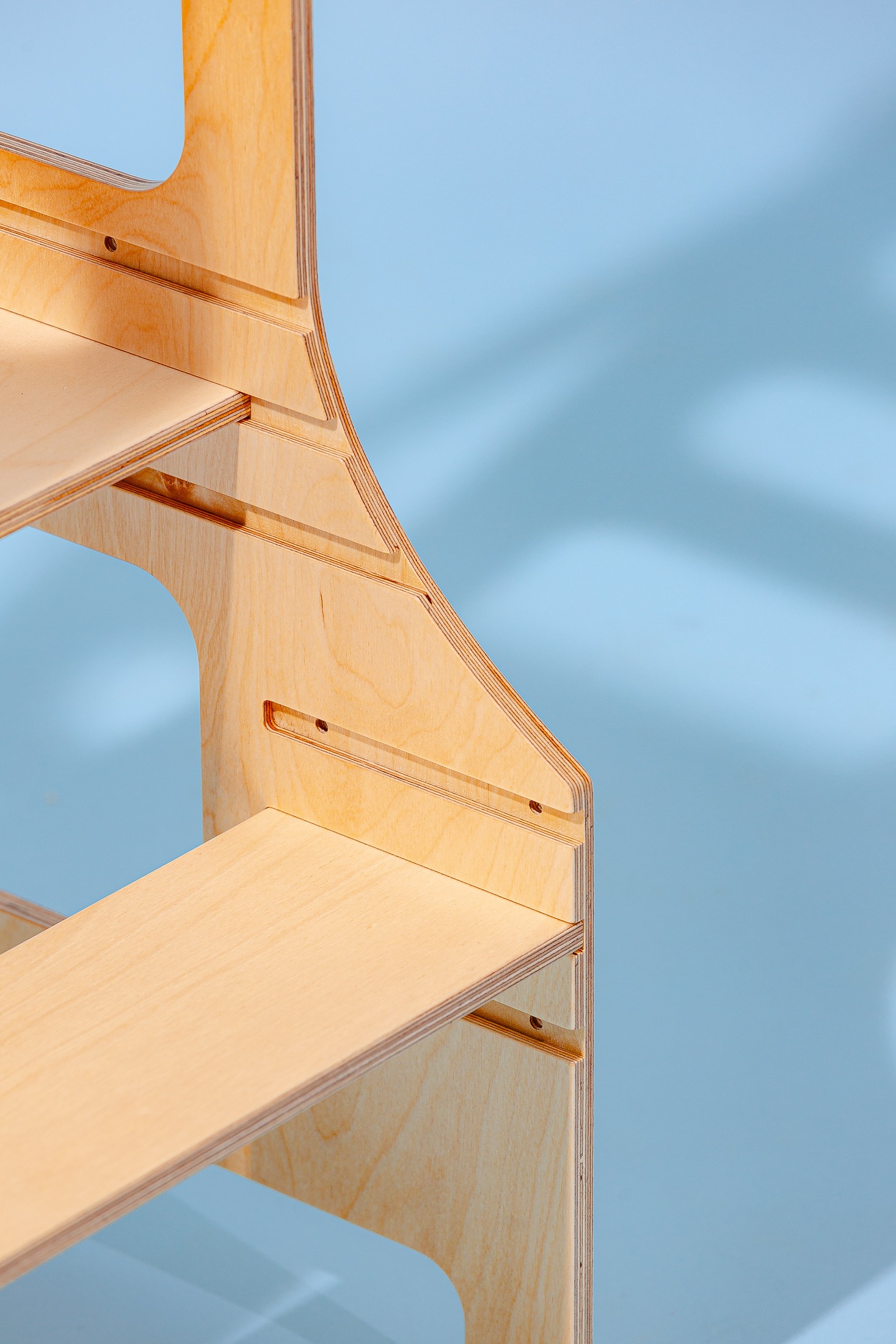 The Dida Torre Apprendimento Montessori legno naturale regolabile