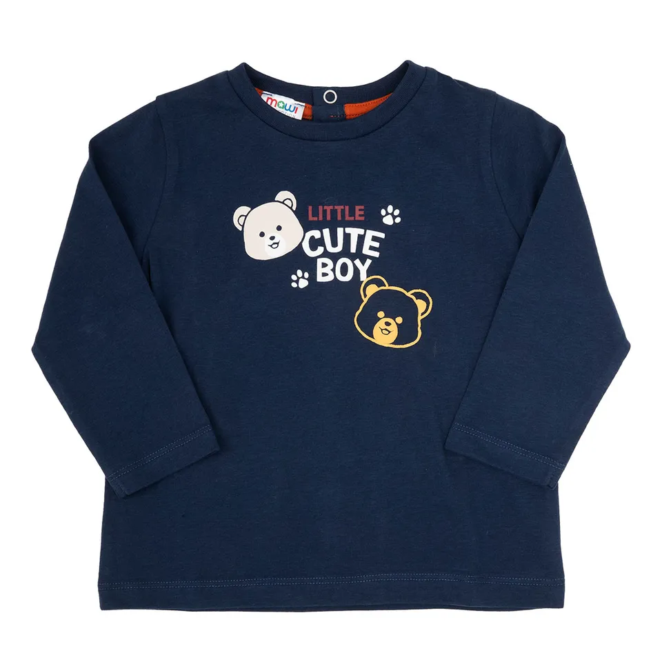 Toys Center Baby t-shirt jersey blu bimbo manica lunga orsetti