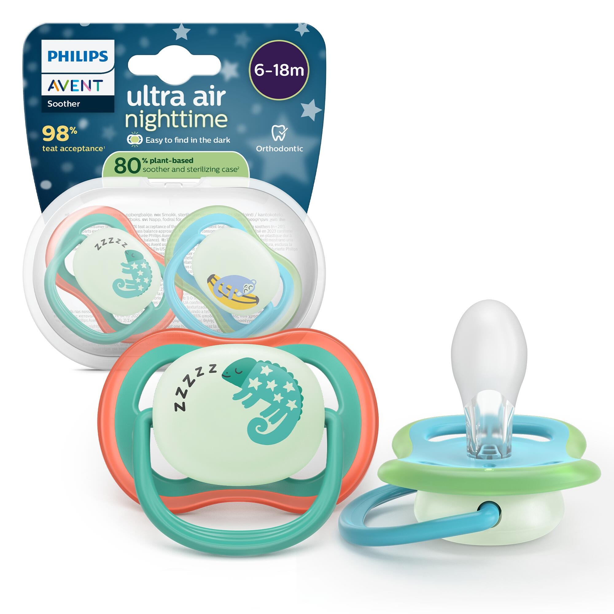 Philips Avent Ultra Air Night Succhietti 6-18 Mesi x2