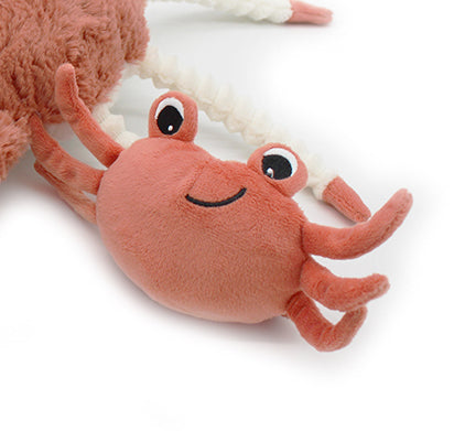 Les Deglingos Ptipotos granchio peluche ricambio terracotta