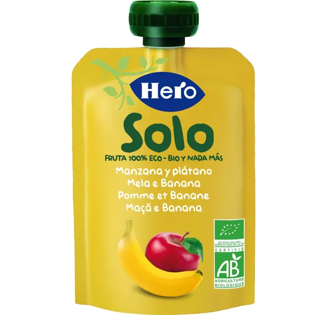 Hero Solo Pouch Mela Banana Bio 100g Senza Glutine
