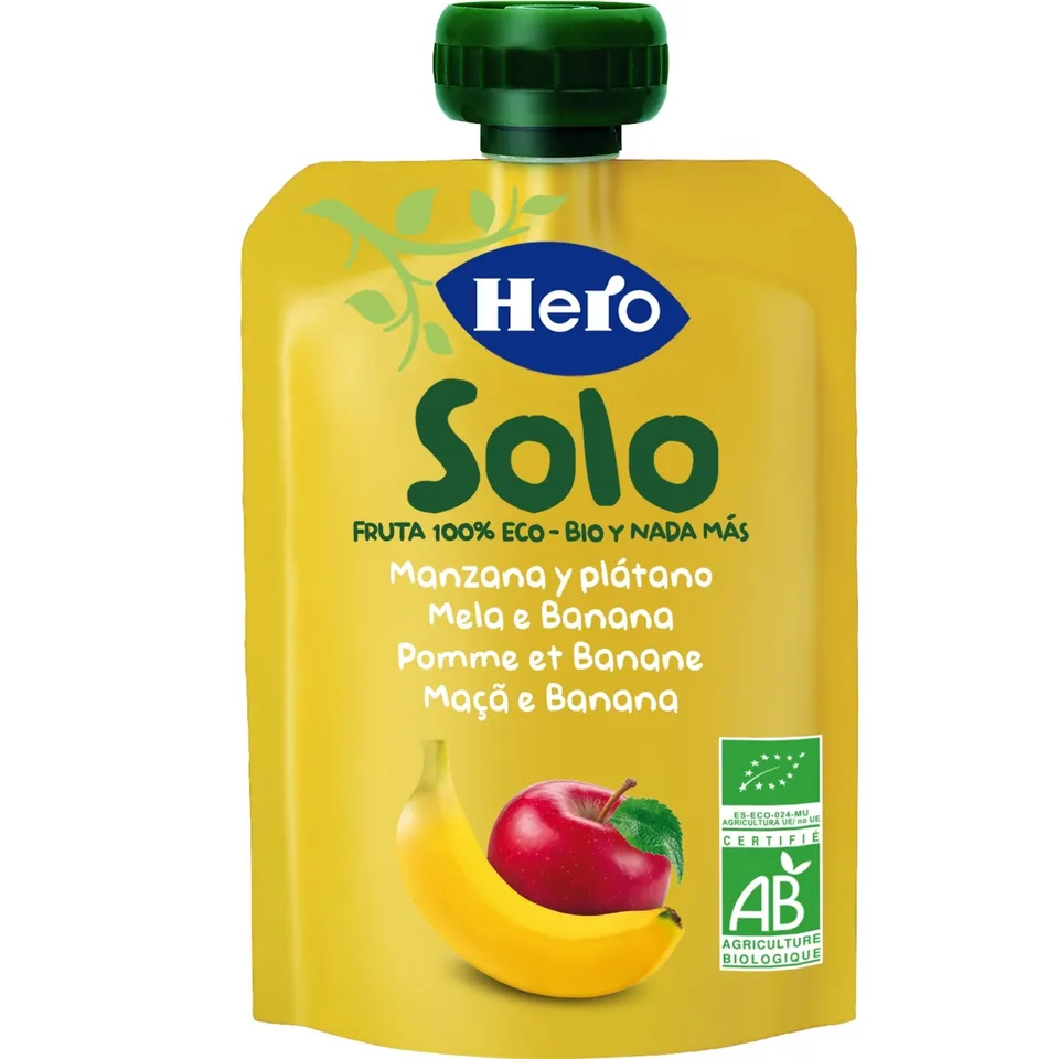 Hero Solo Pouch Mela Banana Bio 100g Senza Glutine