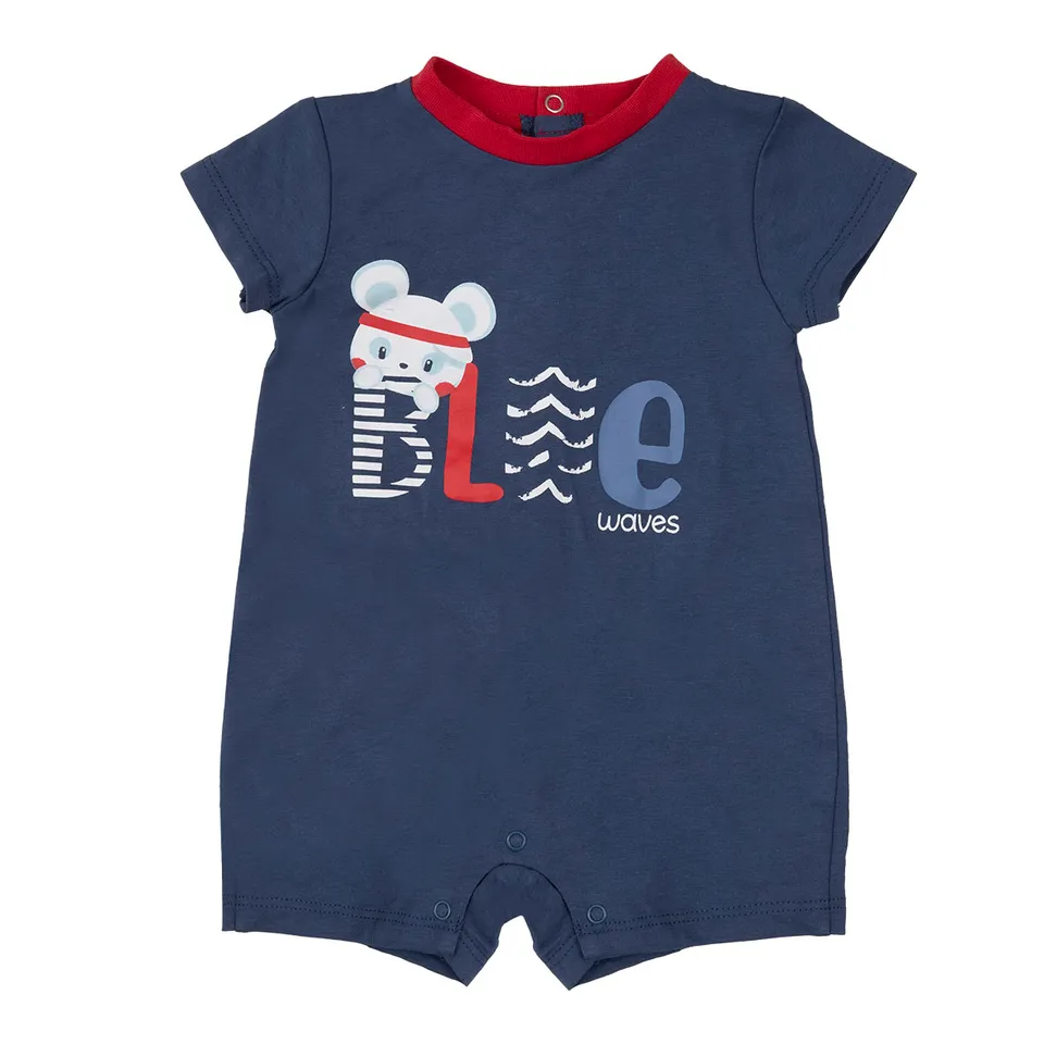 Toys Center Baby pagliaccetto jersey bimbo blu stampa rossa