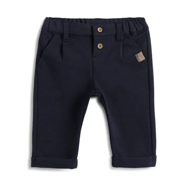 Chicco pantaloni felpa blu chino misto cotone