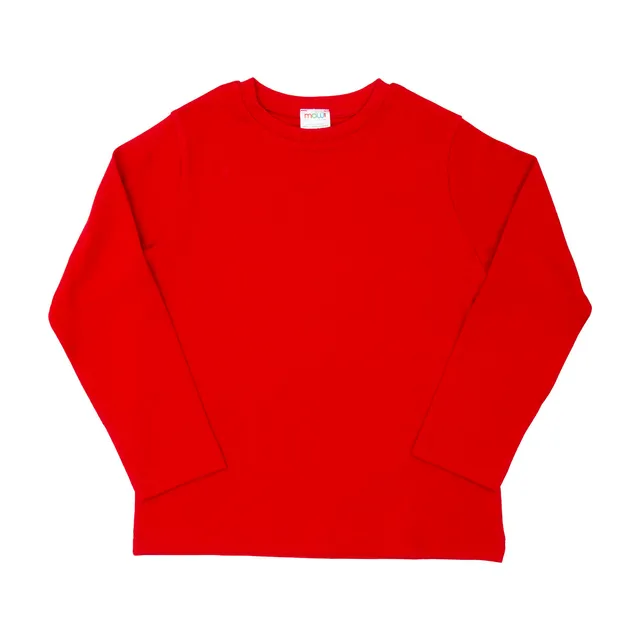 Mawi maglia interlock basica bimbo manica lunga cotone