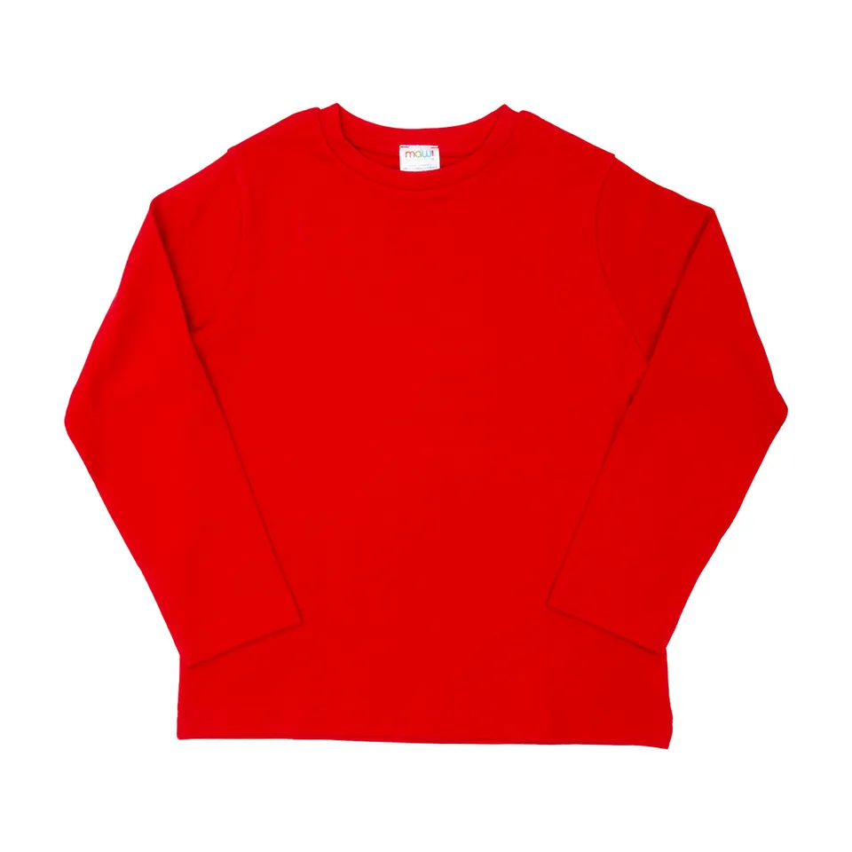 Mawi maglia interlock basica bimbo manica lunga cotone