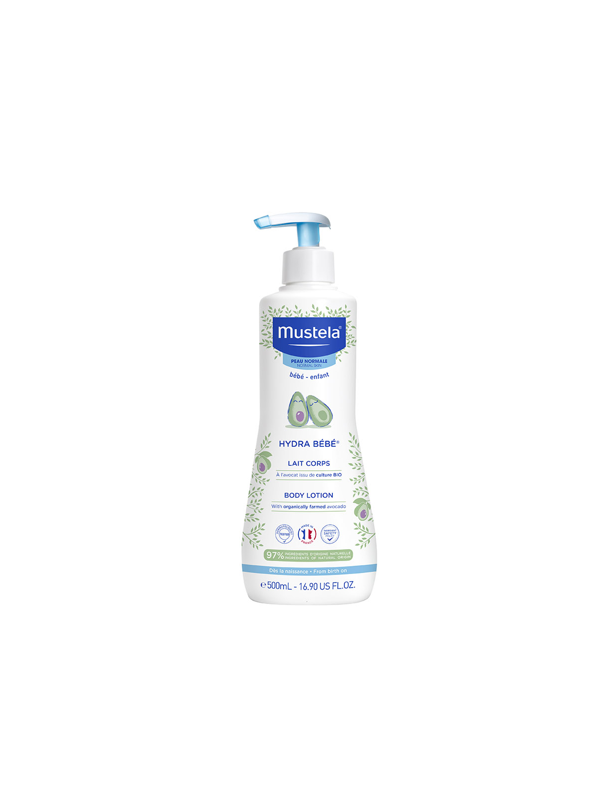 Mustela Hydra Bébé Latte Corpo 500ml Pelle Delicata