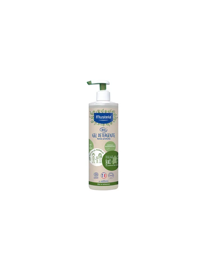 Gel detergente bio corpo e capelli 400 ml senza profumo
