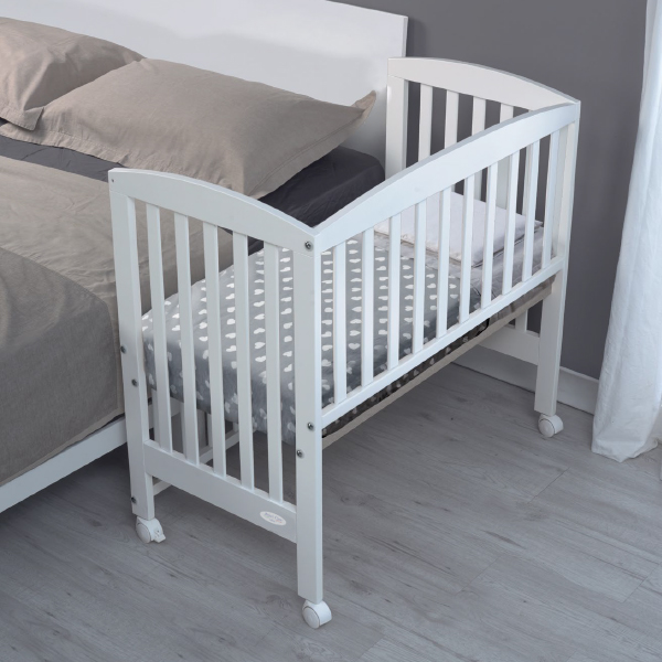 Baby's Clan Nami Culla Co-Sleeping Bianca con Ruote