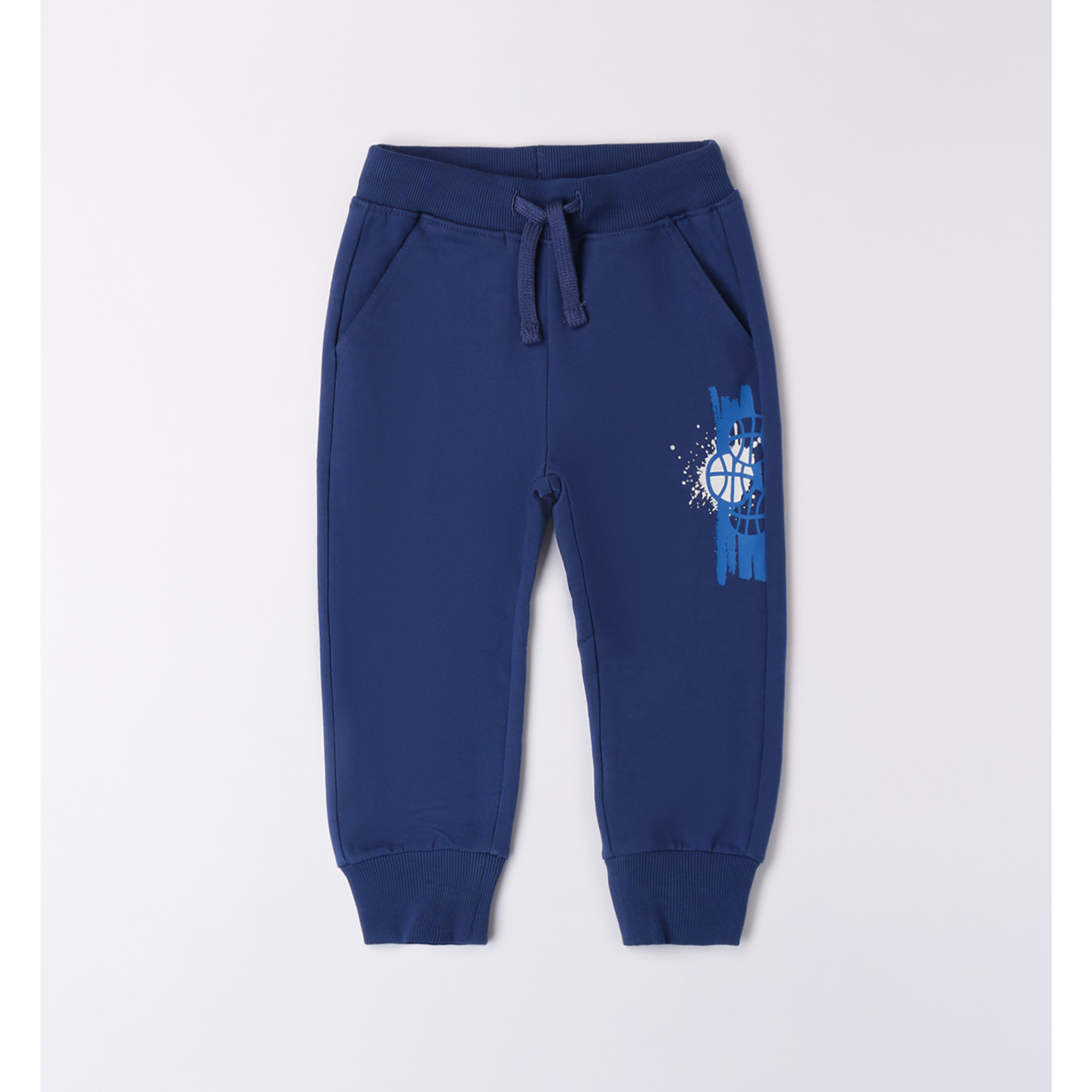 iDO pantalone felpa bimbo royal leggero tasche polsini