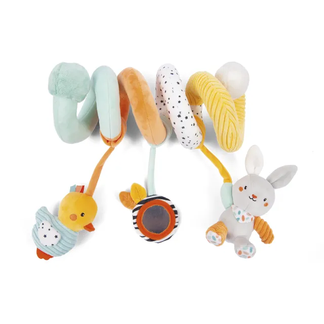 Baby Smile paperella coniglio spirale gioco tessuto