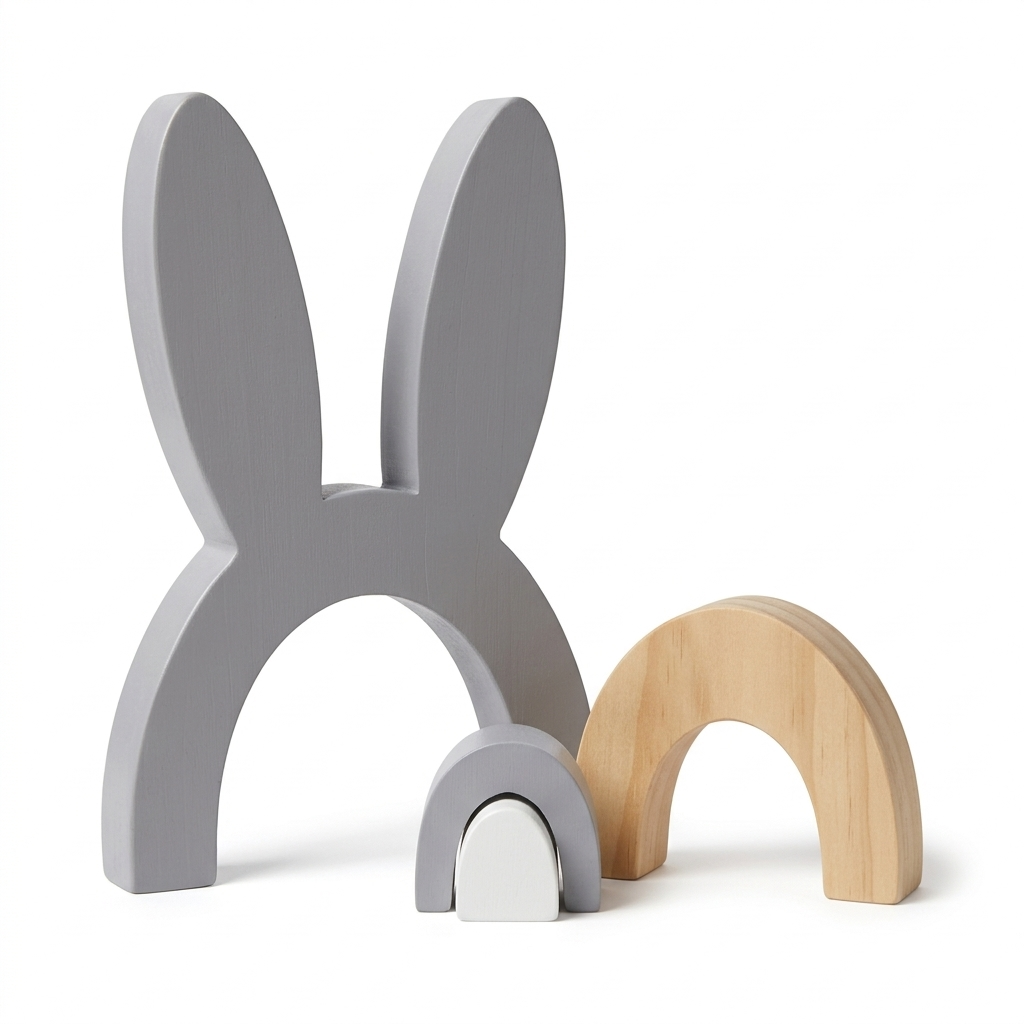 Rosa & Bo Bo Bunny Stacking Duo impilabile 2 pezzi