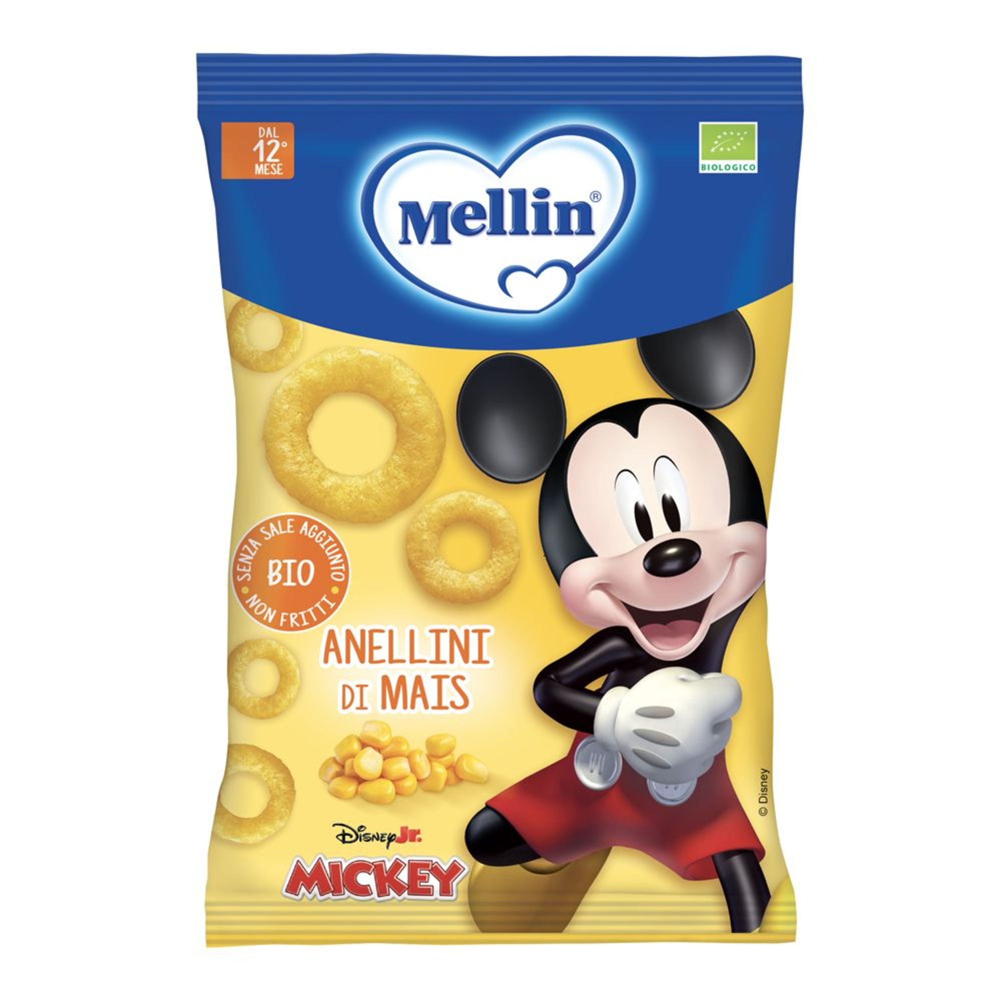 Mellin snack anellini mais bio 15 g dal 7° mese