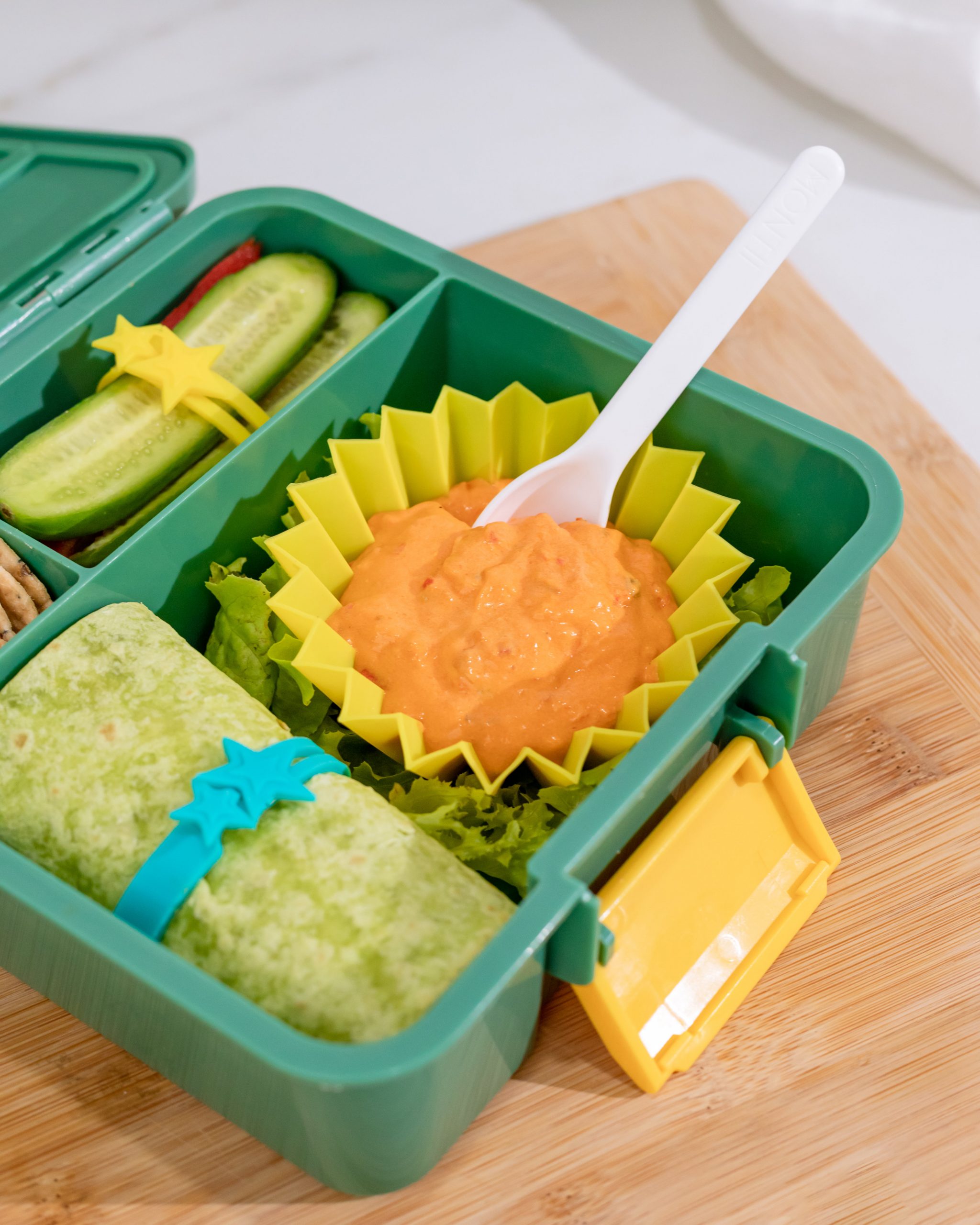 Lunch Punch Wrap fascette silicone gialle per wrap