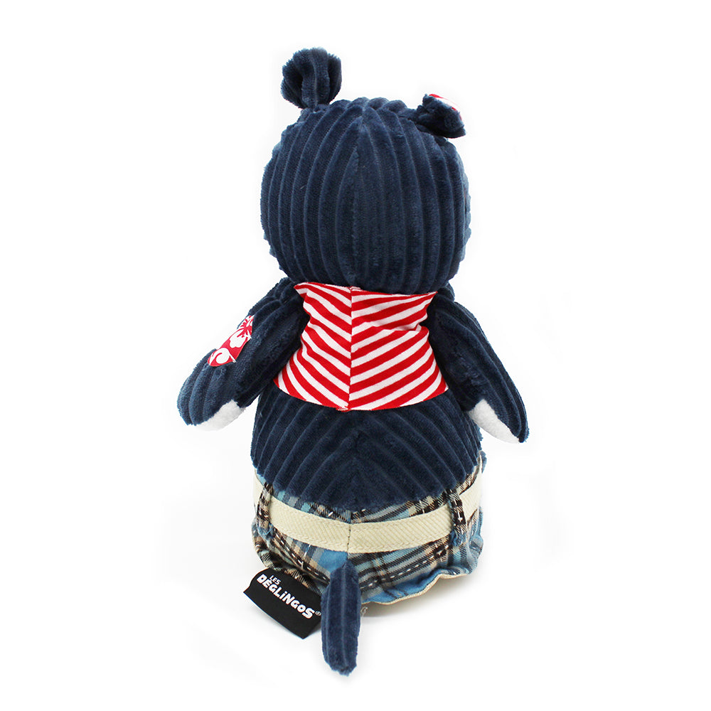 Les Déglingos Originals peluche Hippipos ippopotamo blu