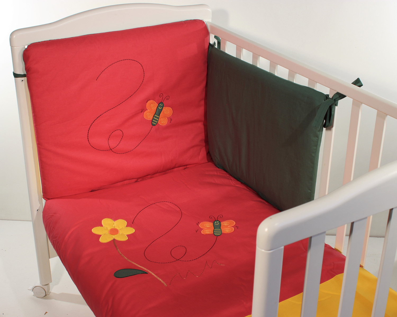 Baby's Clan Animali Completo Lettino 3 Pezzi Cotone Ricamato