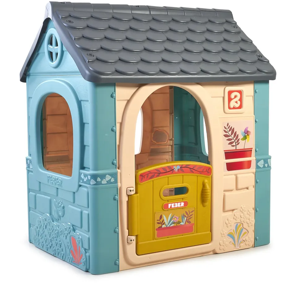 Feber casetta gioco bambini colori pastello con porta