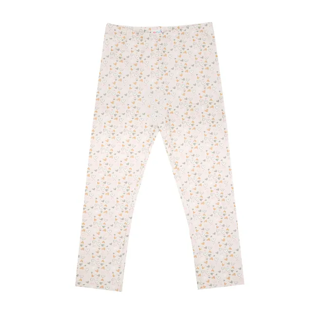 Toys Center Baby Legging Bimba Beige Cuoricini Felpato
