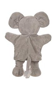 The Dida burattino a mano elefante 21x13x31 cm grigio